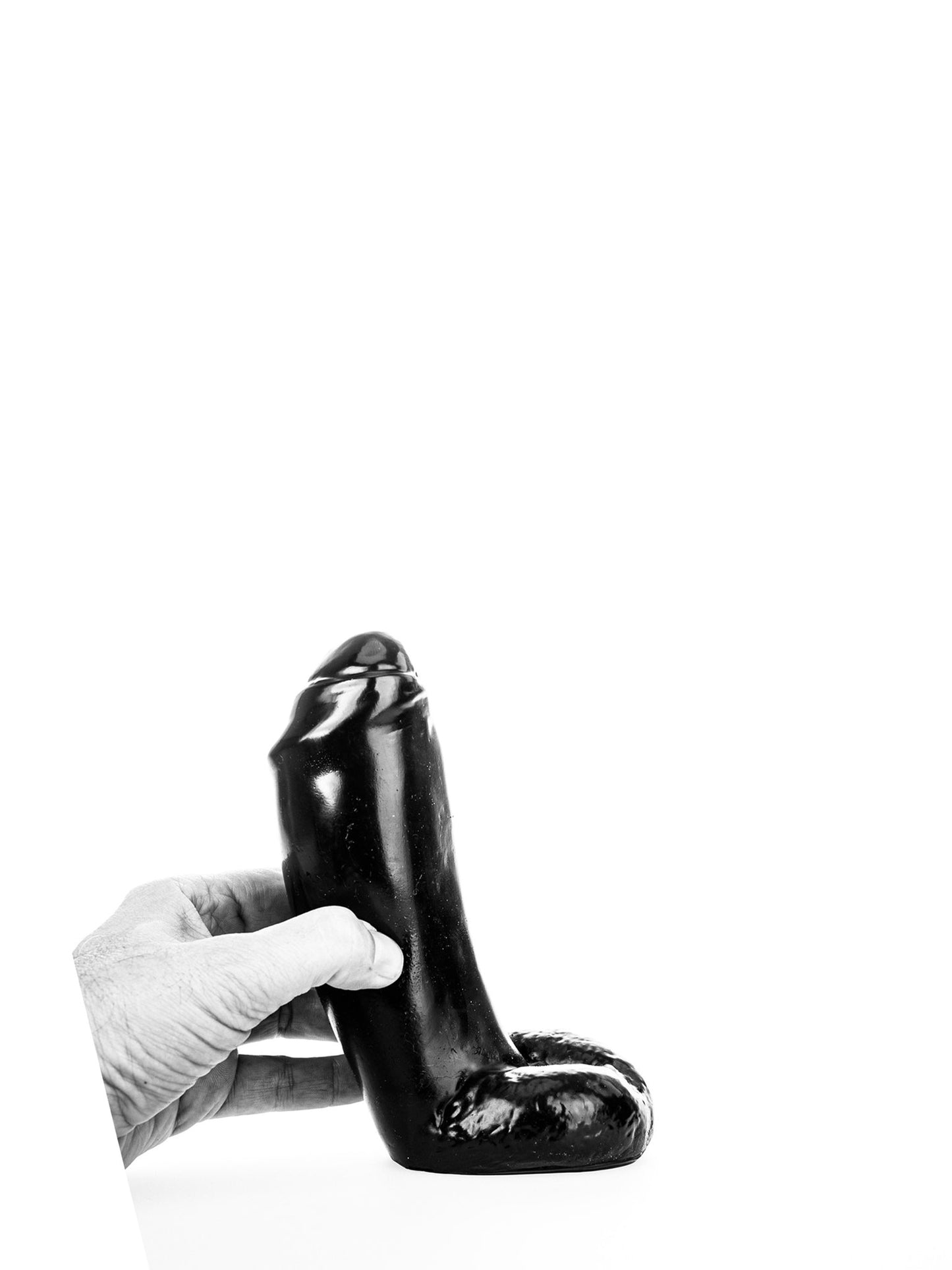 All Black - Plug Realistico Grueso Big Bird 18 cm