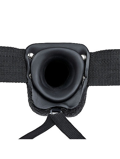 RealRock - Hollow Strap-On with Balls - 9" / 23 cm