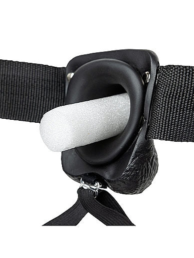 RealRock - Hollow Strap-On with Balls - 9" / 23 cm
