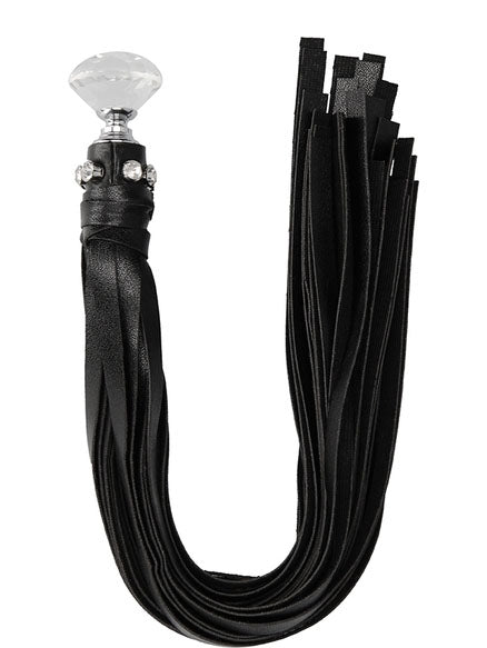 Diamond Studded Whip - Black