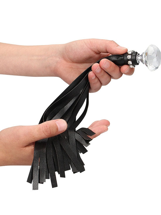 Diamond Studded Whip - Black
