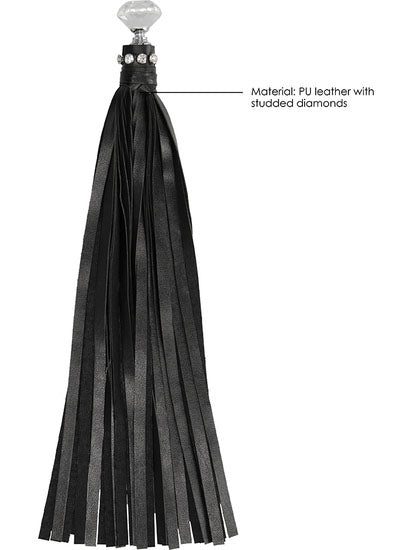 Diamond Studded Whip - Black
