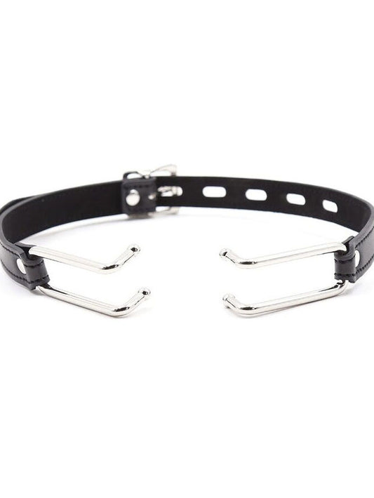 Ohmama Fetish Metal Hook Gag with Pu Strap