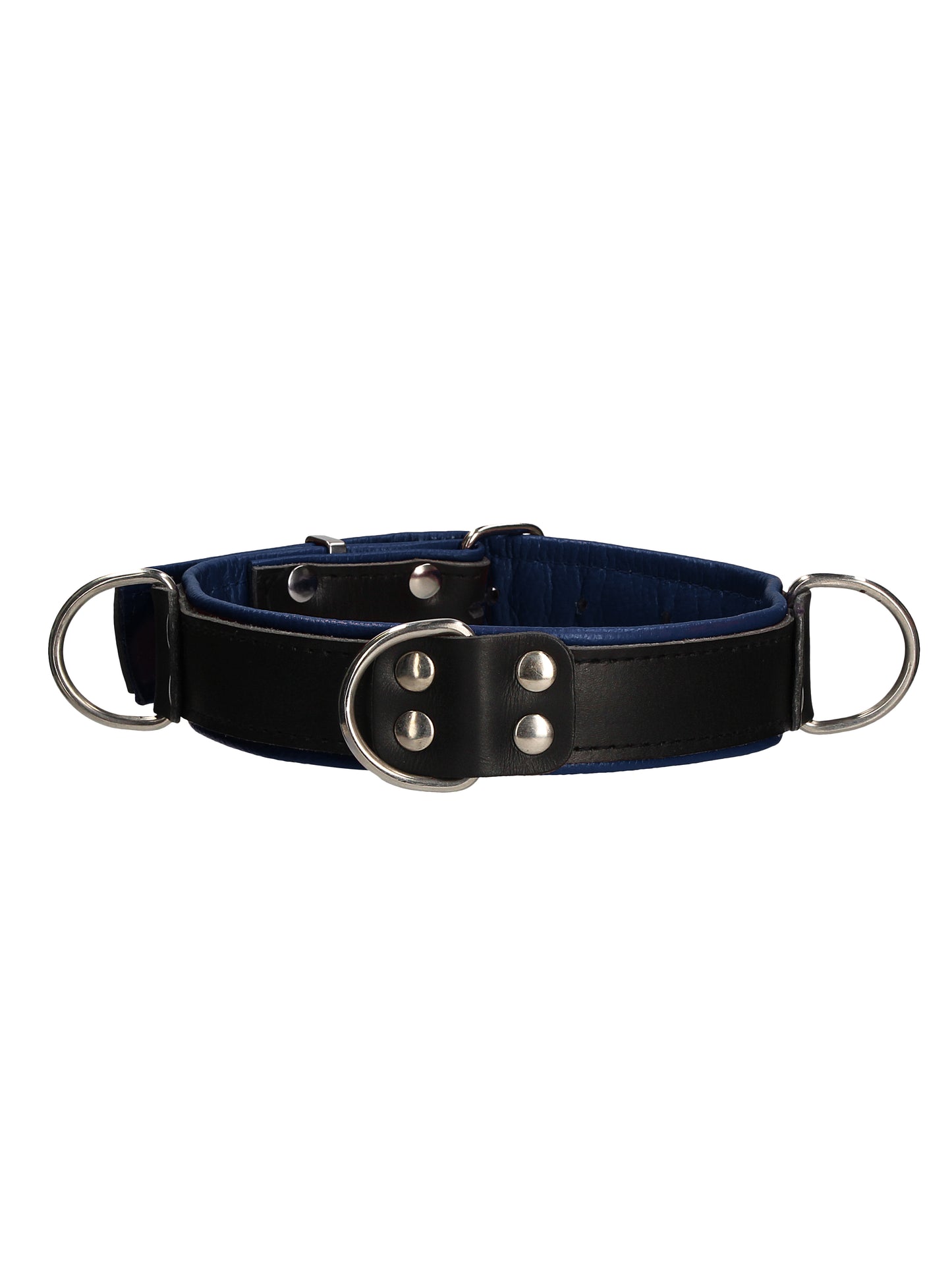 Ouch Deluxe Bondage Collar Blue