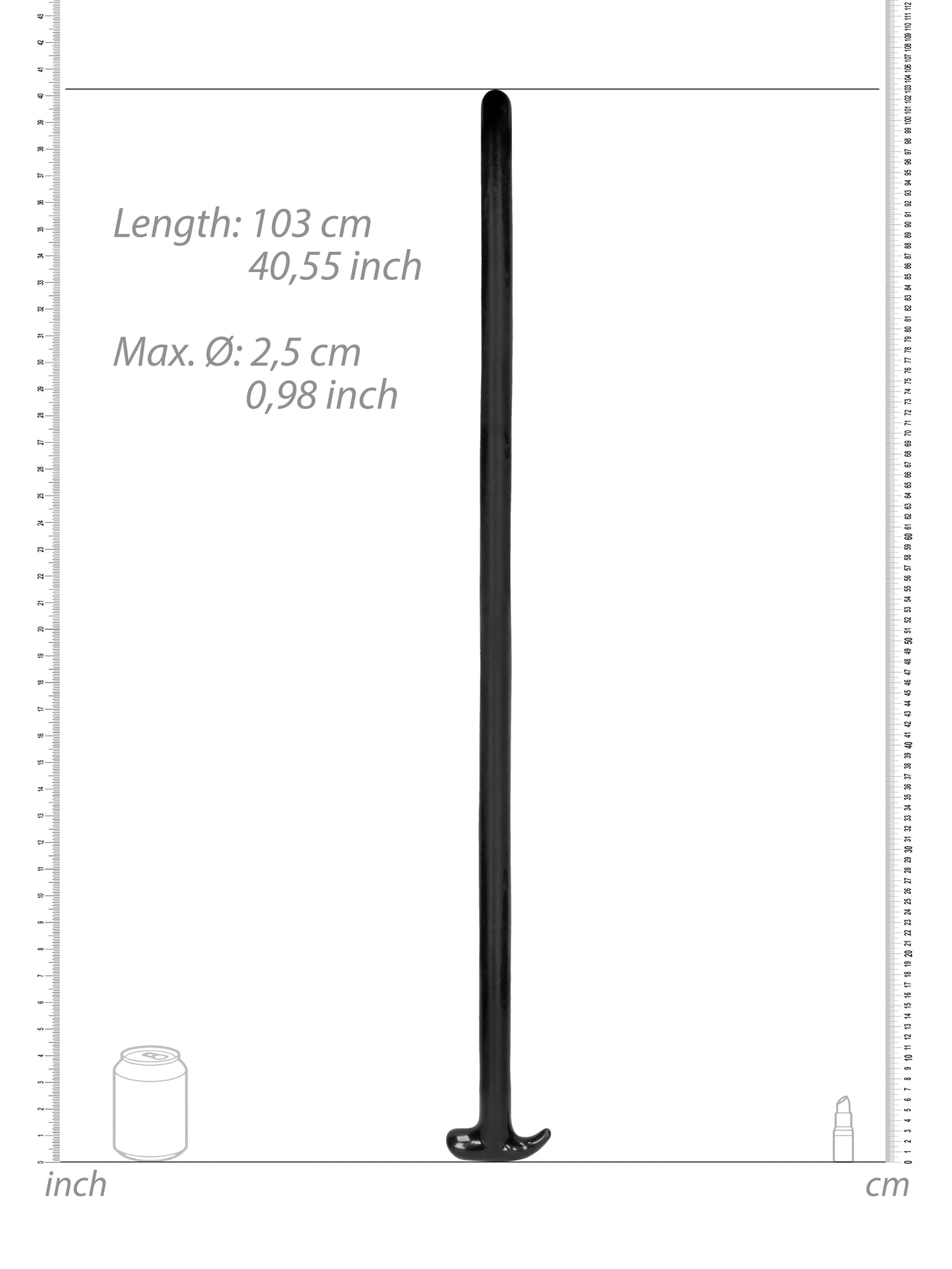 Ouch Ass Snake Dildo - 39" / 100 cm