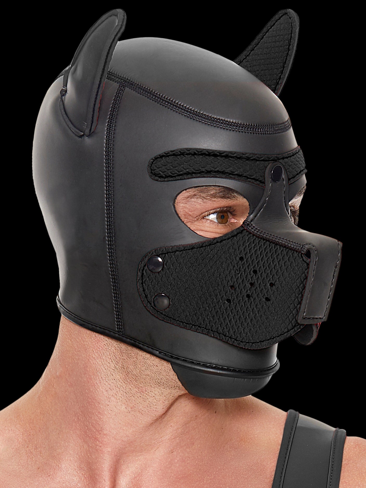 Ouch! - Neoprene Puppy Mask Black