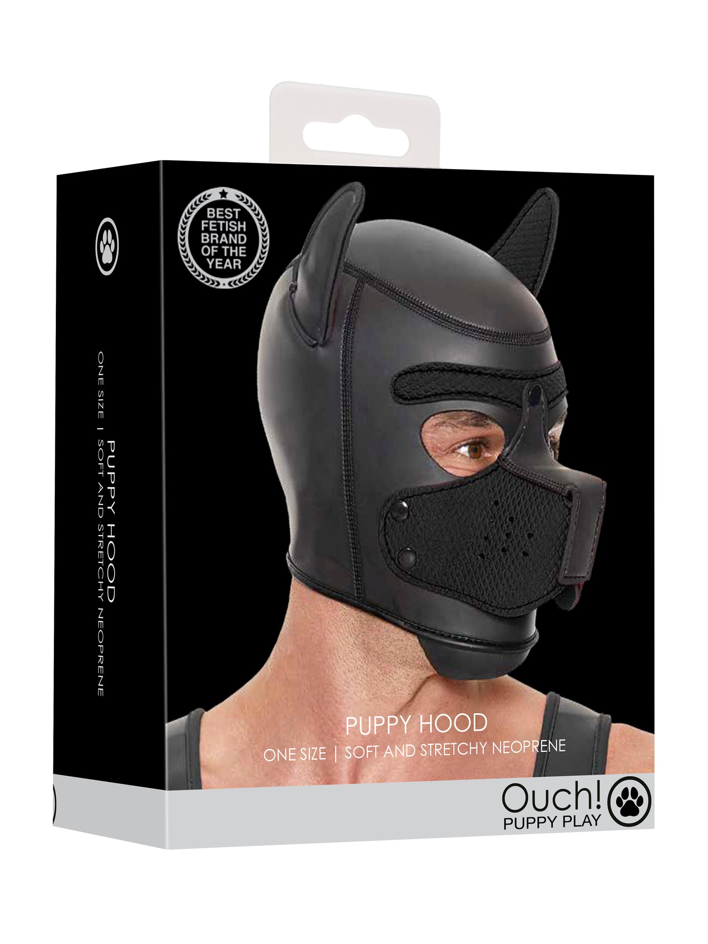 Ouch! - Neoprene Puppy Mask Black