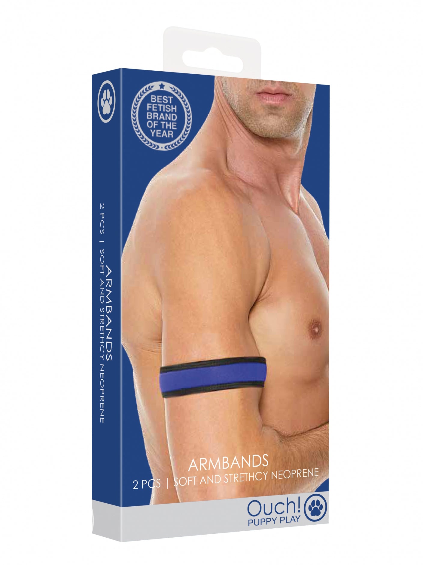 Ouch! Neoprene Bracelets Blue