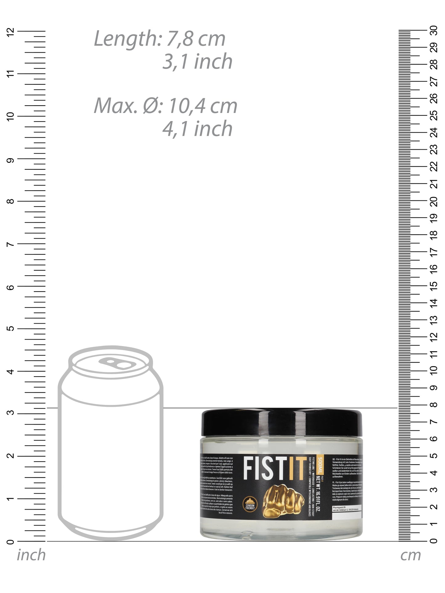 Fist It - Water Based Lubricant - 500 ml