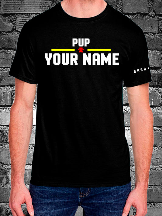 Rabo De Toro - PUP with CUSTOM name Black T-Shirt