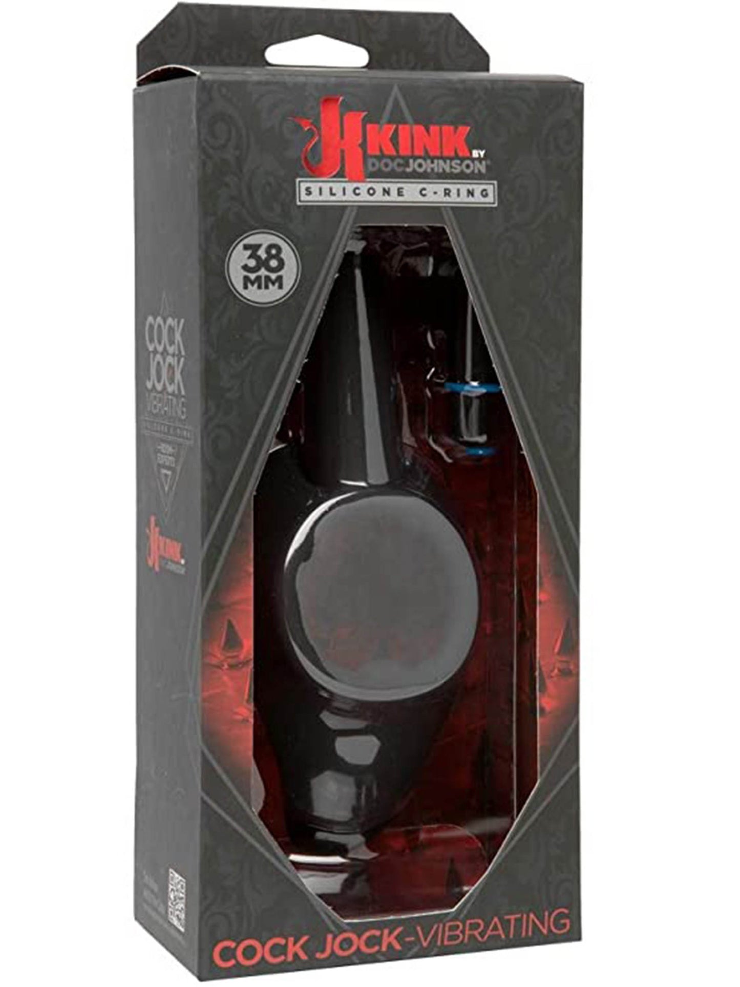 Kink Cock Jock Vibrating C-Ring Black