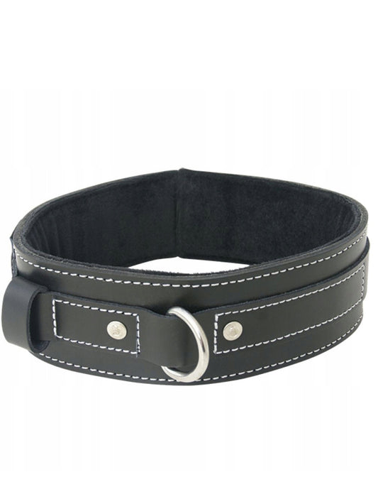 Lined Leather Collar