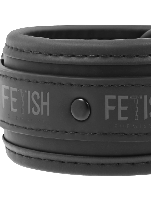 Fetish Submissive - PU Leather Hand Cuffs