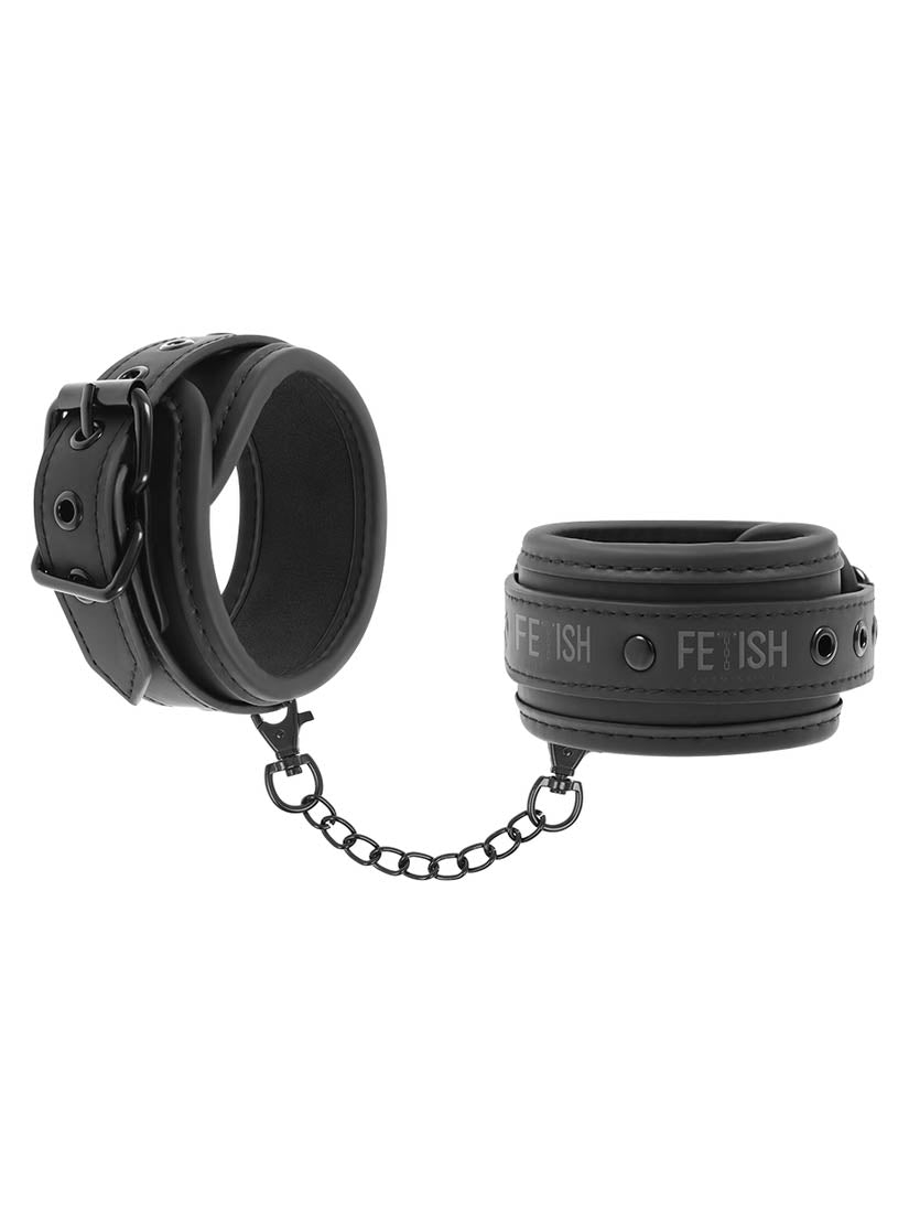 Fetish Submissive - PU Leather Hand Cuffs