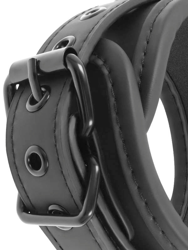 Fetish Submissive - PU Leather Hand Cuffs