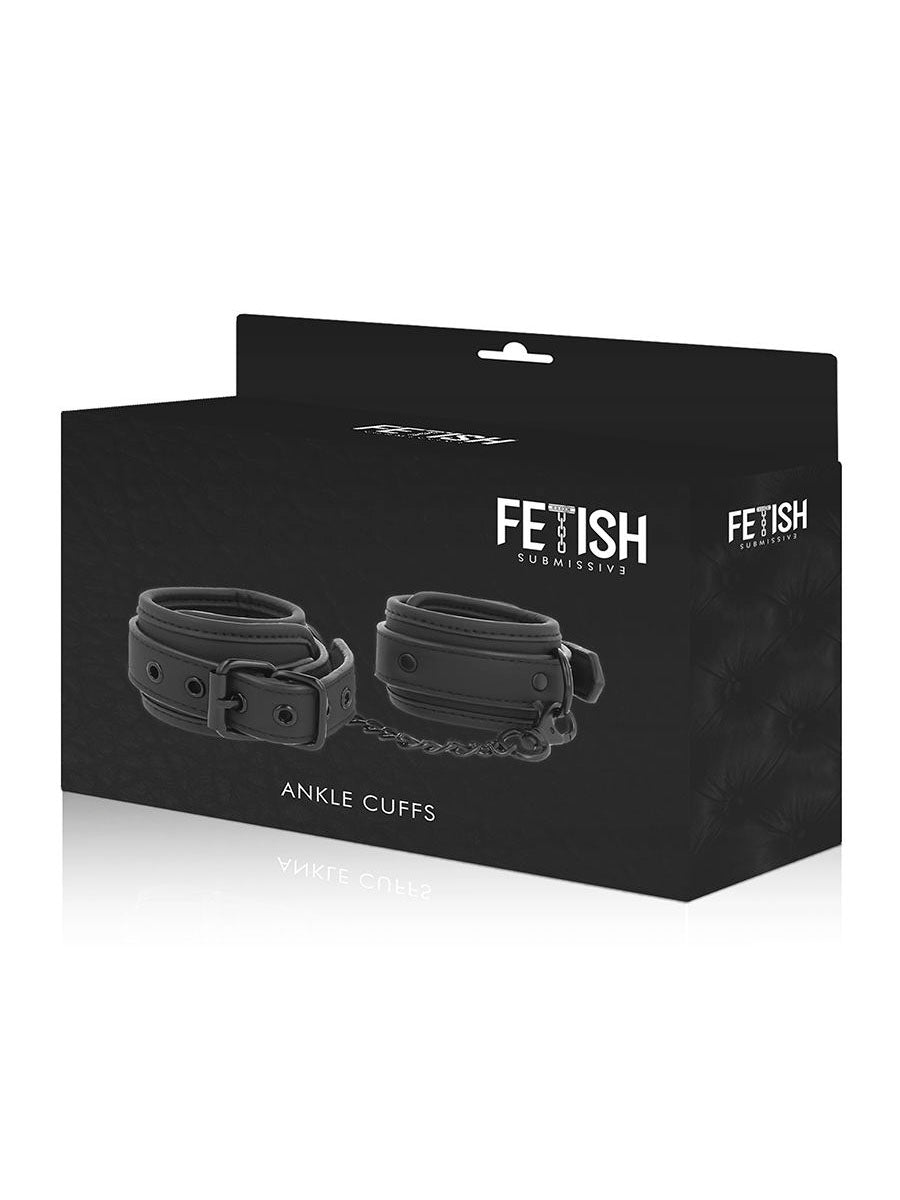 Fetish Submissive PU Leather Ankle Cuffs