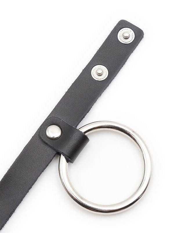 Ohmama Metal Cock Ring with Ball Divider