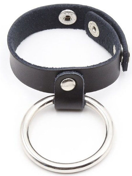 Ohmama Metal Cock Ring with Ball Divider
