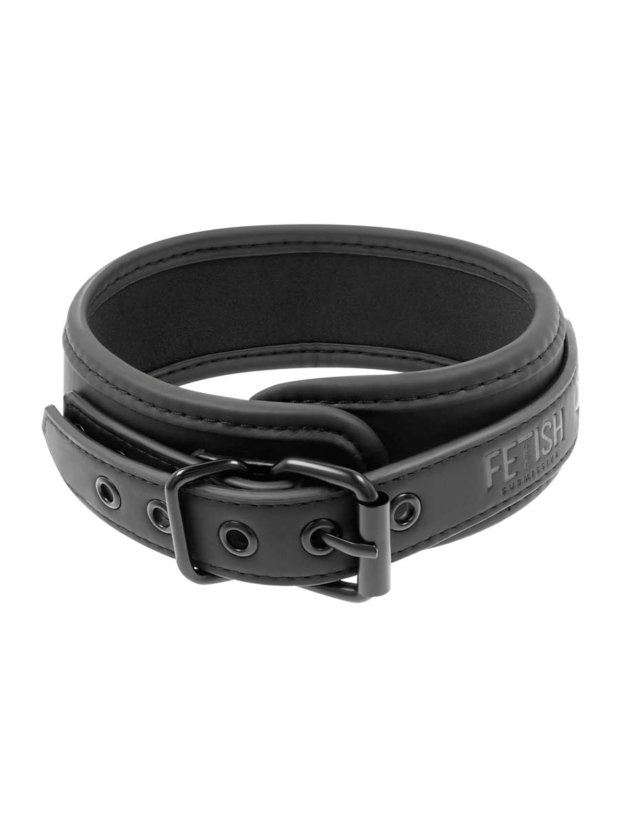 Fetish Submissive PU Leather Collar and Leash Set