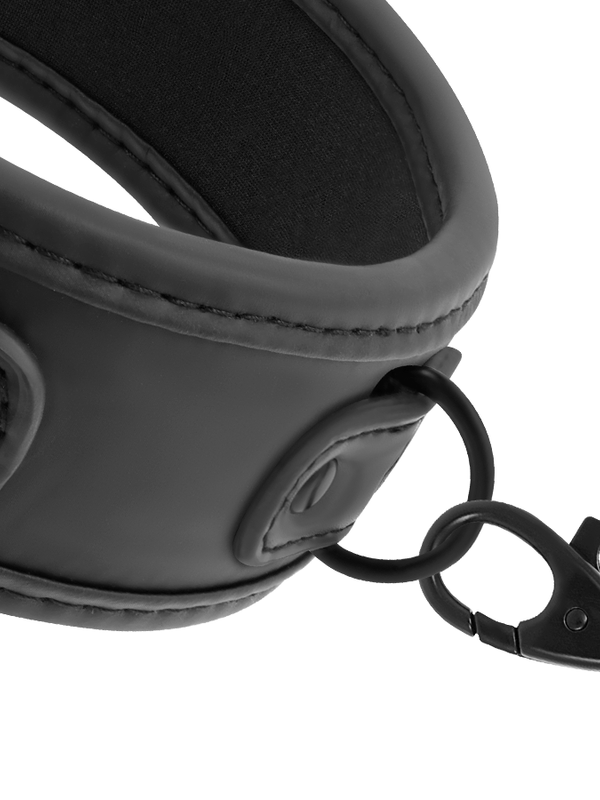 Fetish Submissive PU Leather Collar and Leash Set