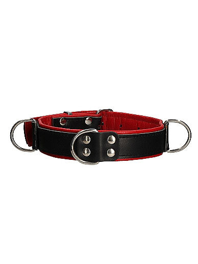 Deluxe Bondage Collar - One Size Red