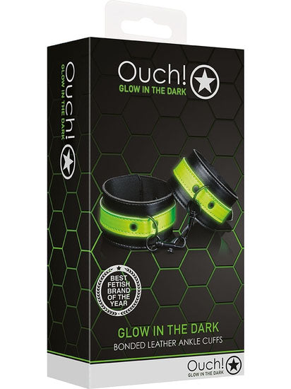 Handcuffs - Glow in the Dark - Neon Green/Black