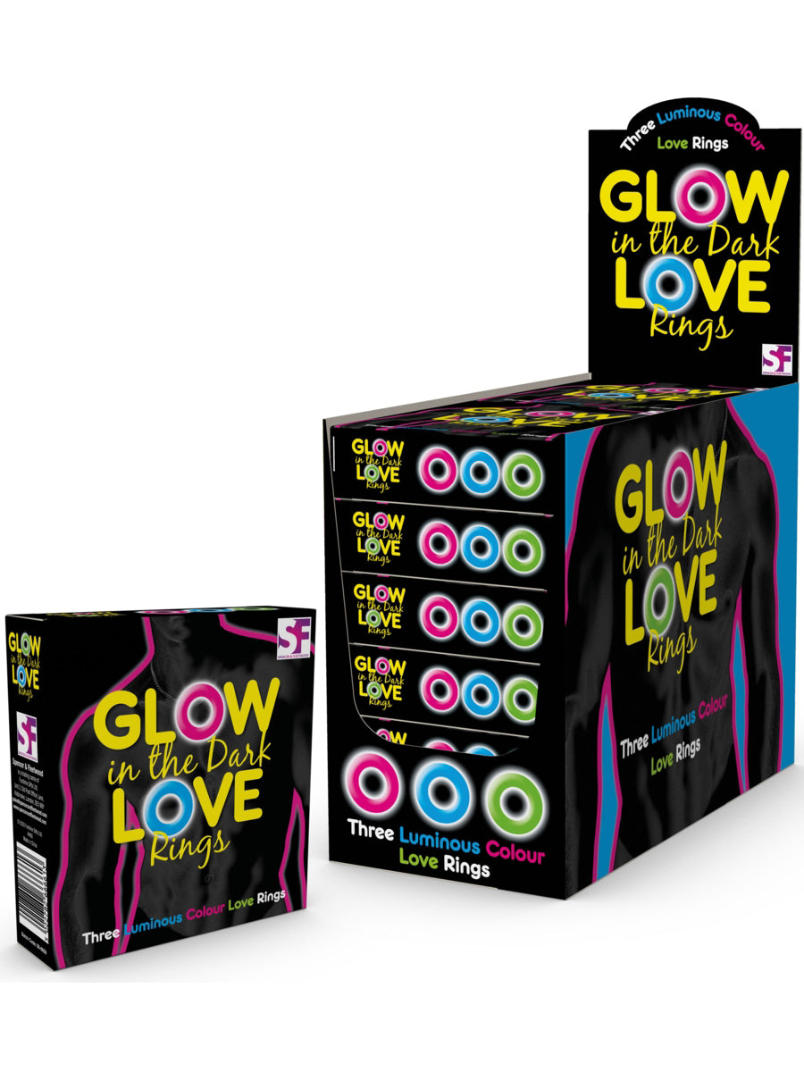 Spencer & Fleetwood Glow in the Dark 3 Love Rings