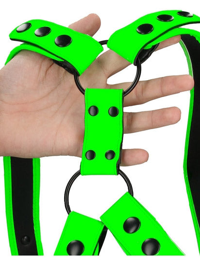 Sling Harness - Glow in the Dark - Neon Green/Black