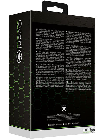 Ouch - Cross Harness Glow in the Dark - Neon Green/Black