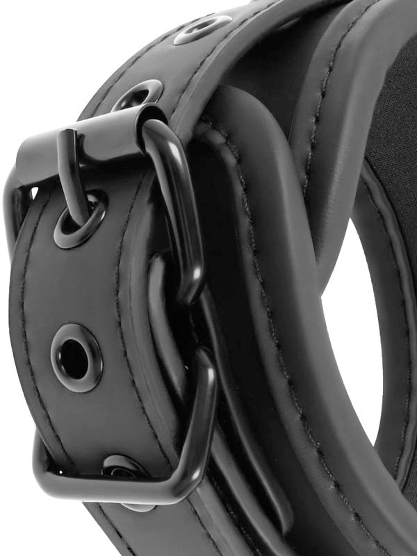 Fetish Submissive Neck to Leg Set with 4 Cuffs