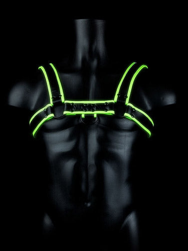 Chest Bulldog Harness - Glow in the Dark