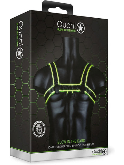 Chest Bulldog Harness - Glow in the Dark