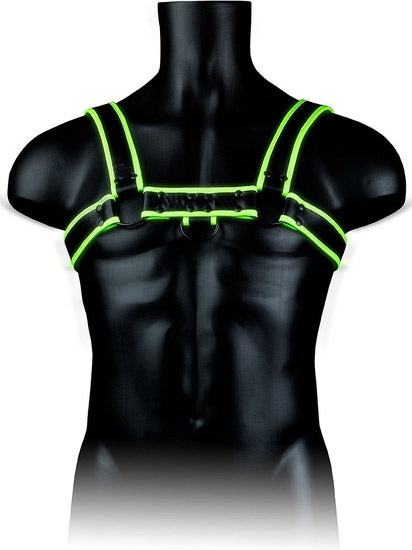 Chest Bulldog Harness - Glow in the Dark