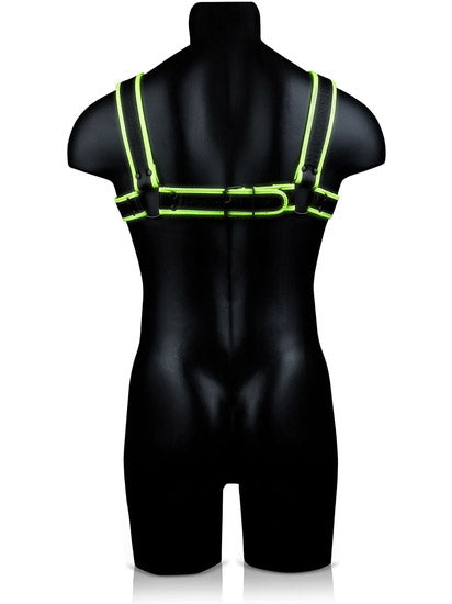 Chest Bulldog Harness - Glow in the Dark