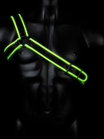 Gladiator Harness - Neon Green/Black