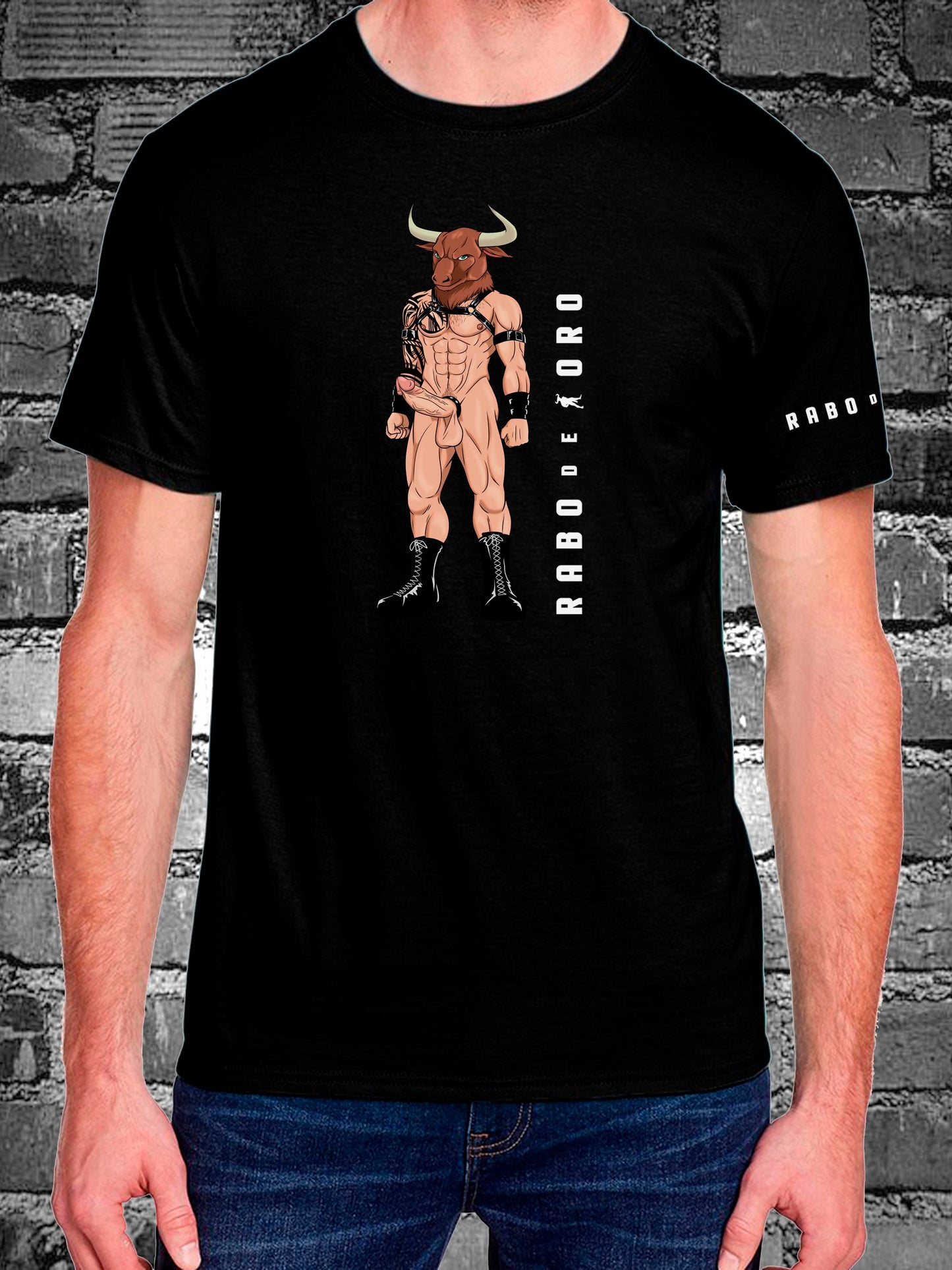Rabo de toro - MINOTAUR Black T-Shirt with RDT logo