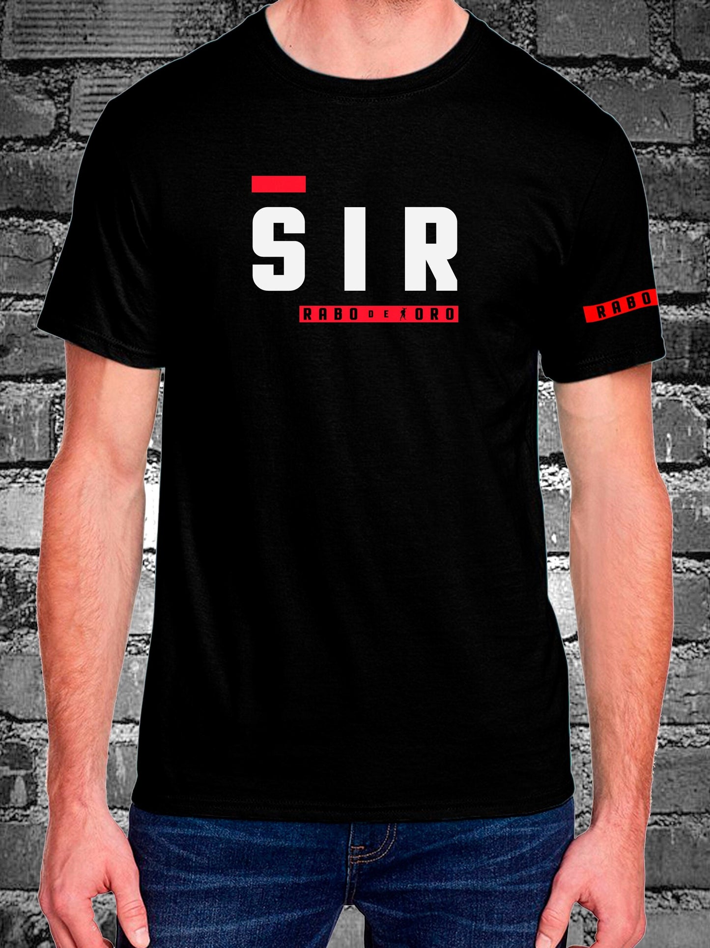 SIR - Black T-Shirt with Hanky Code details