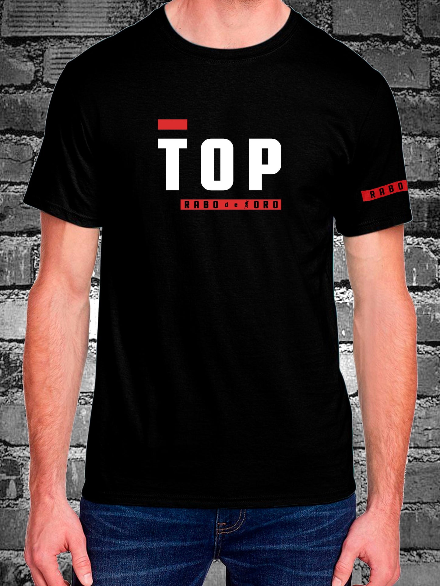 TOP - Black T-Shirt with BDSM Hanky Code details