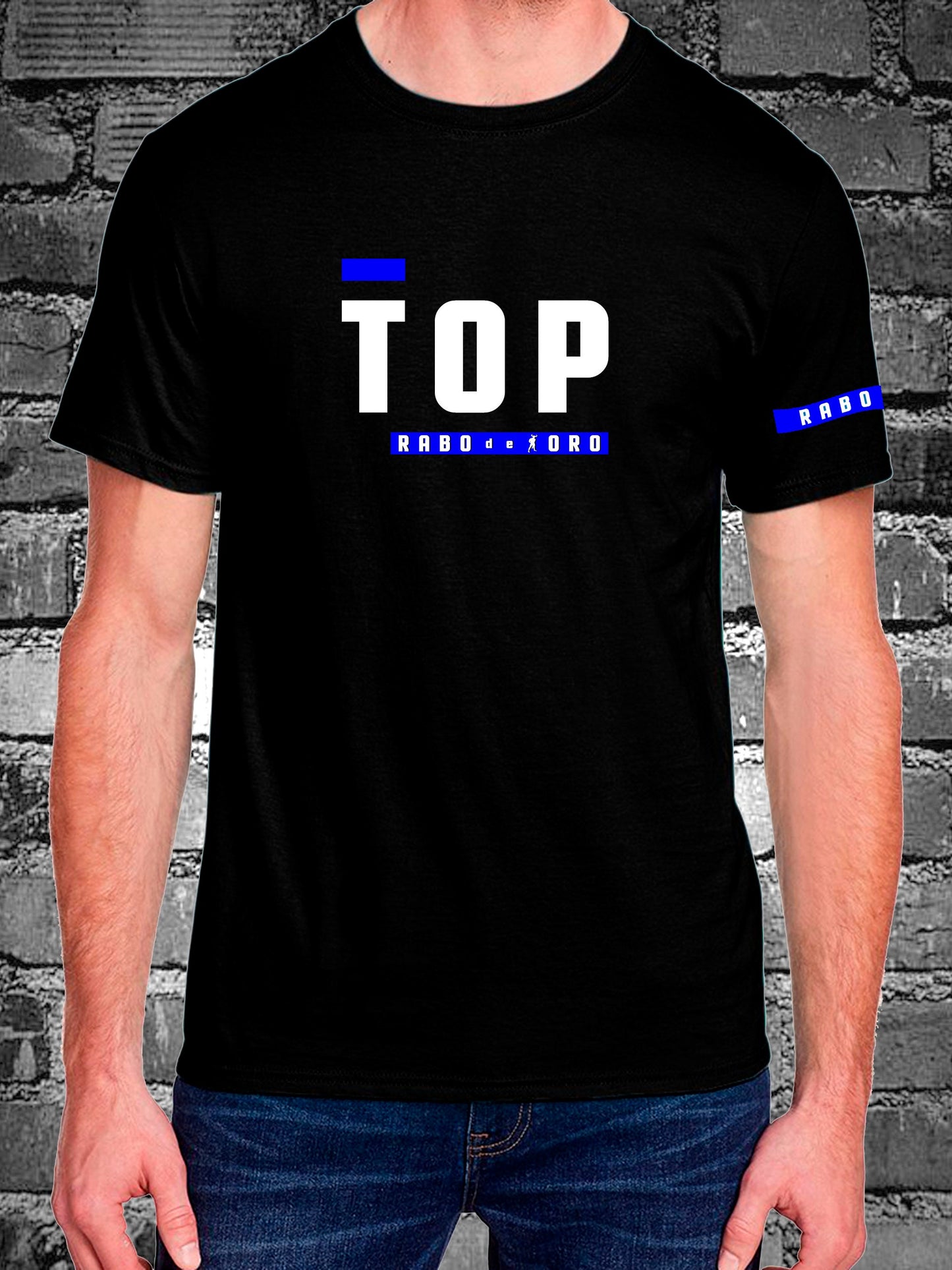 TOP - Black T-Shirt with BDSM Hanky Code details