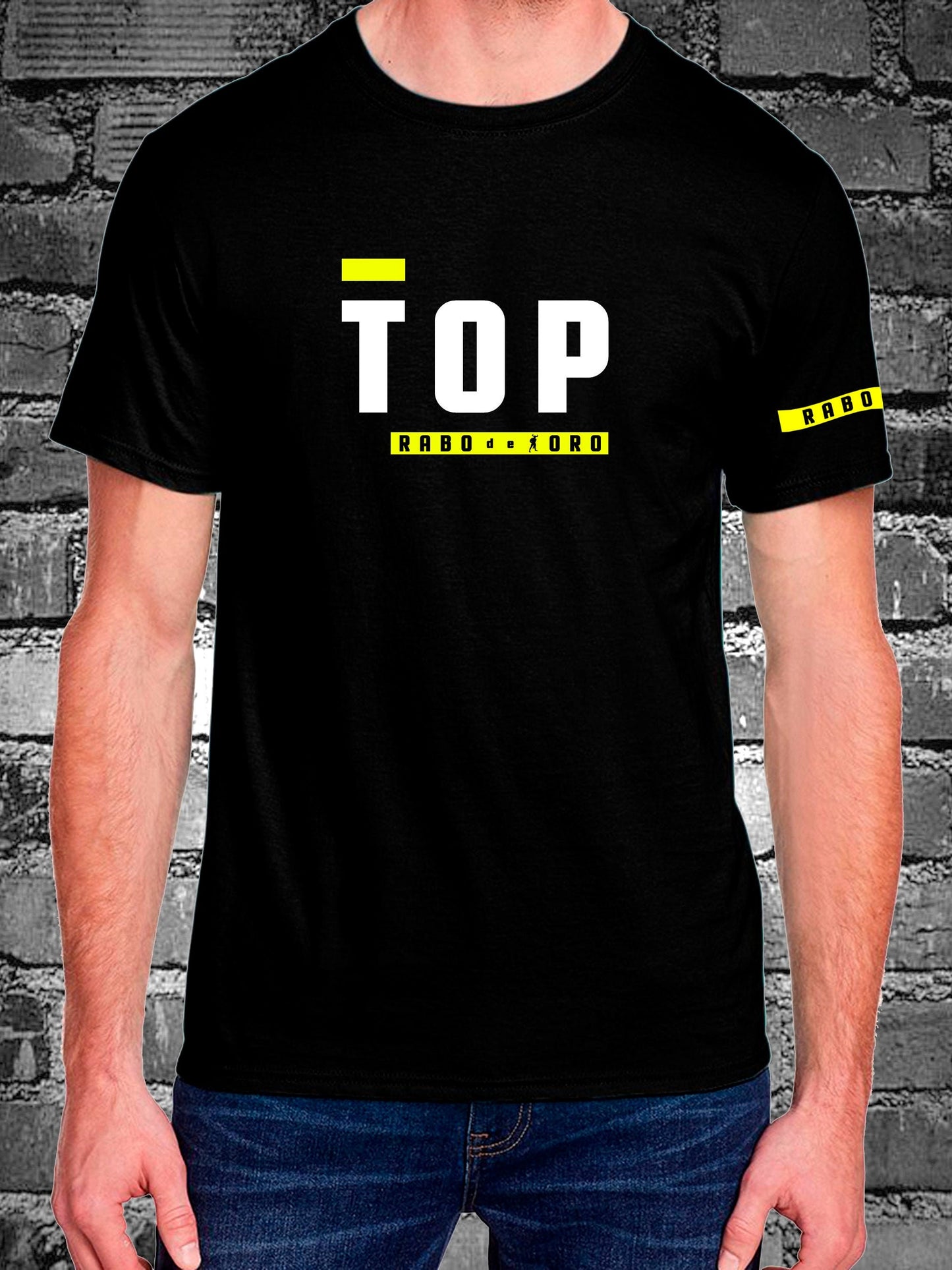 TOP - Black T-Shirt with BDSM Hanky Code details