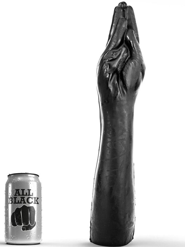 All Black - Hand Shape Anal Fist Dildo 40 cm