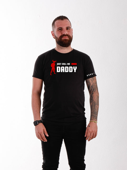 Nenn mich einfach Papa – Schwarzes T-Shirt mit geilem Minotaurus-Detail