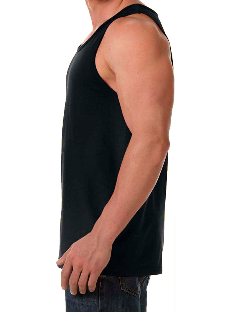 ORGULLOSO Gay Fetish Black Tank Top with Bear Paw details