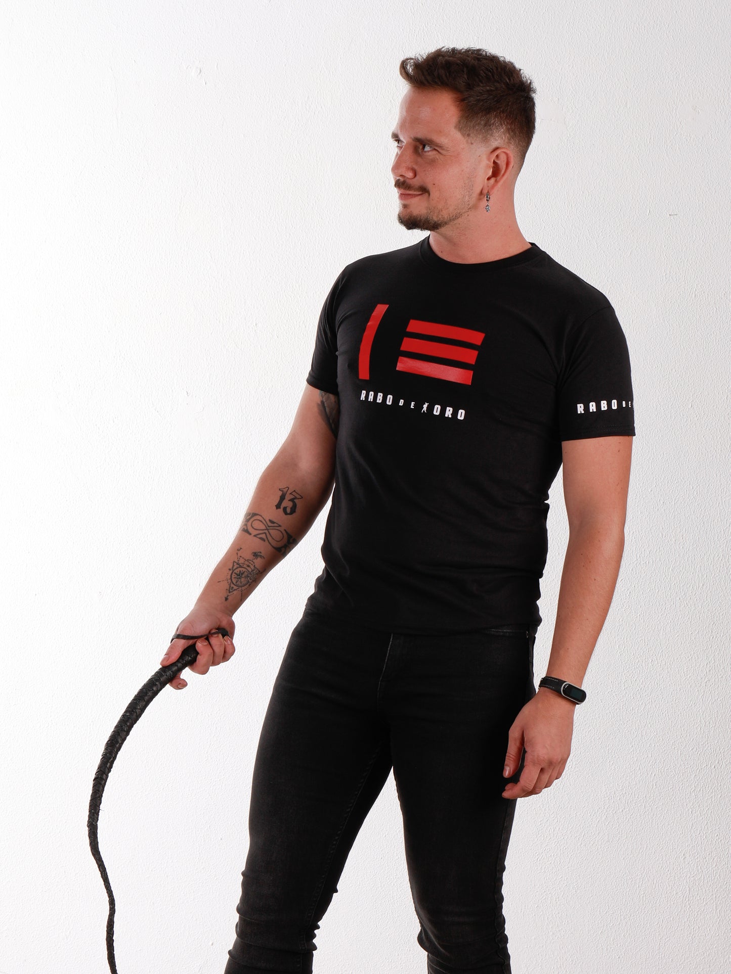 MASTER SLAVE Flag Black T-Shirt with Red details