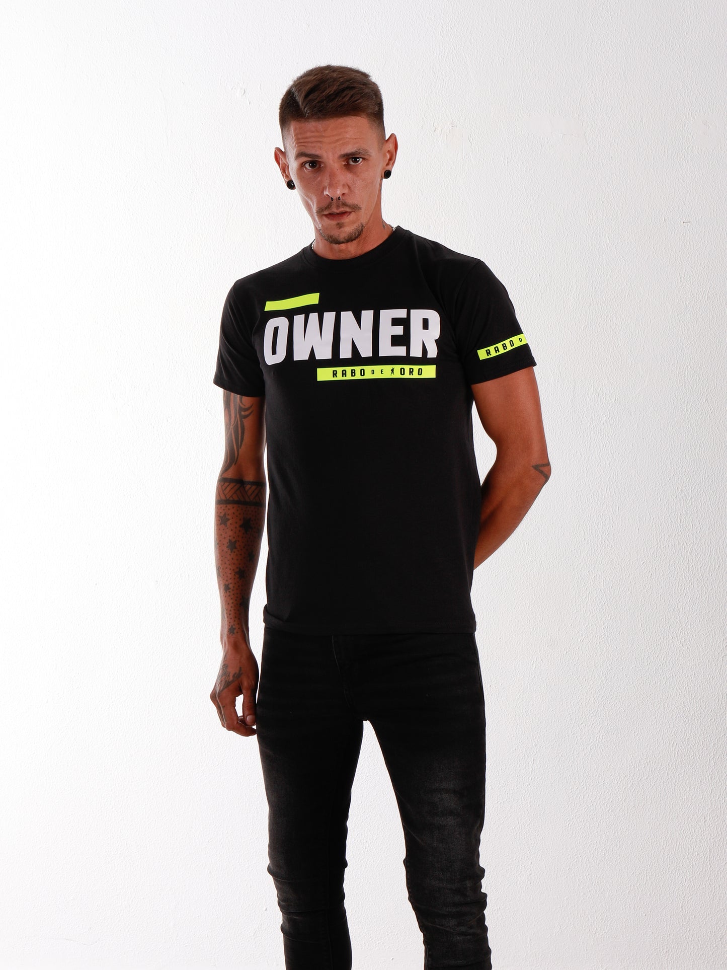 OWNER Black T-Shirt with BDSM Hanky Code details
