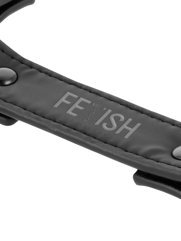 Fetish Submissive - PU Leather Hog-Tie