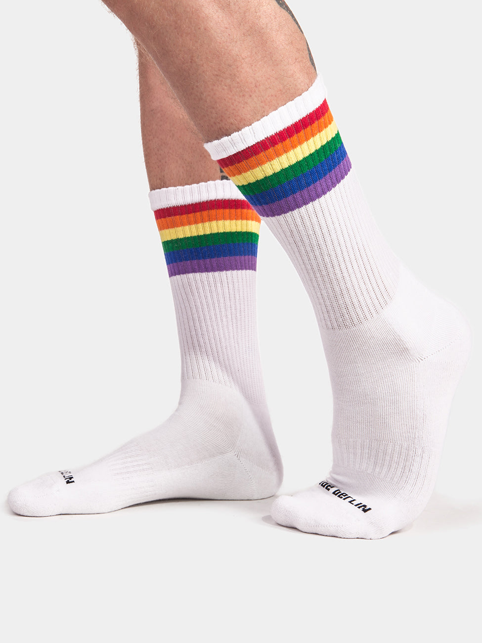 Barcode Pride GYM Socks White