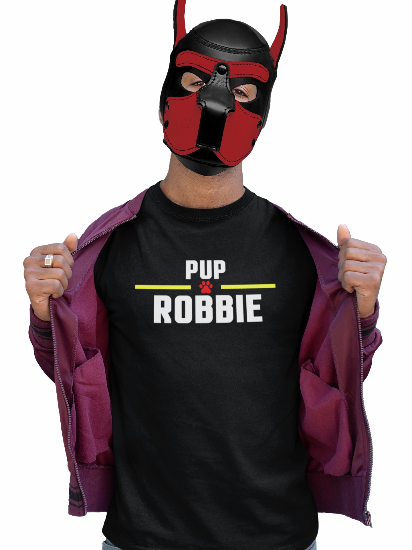 Rabo De Toro - PUP with CUSTOM name Black T-Shirt