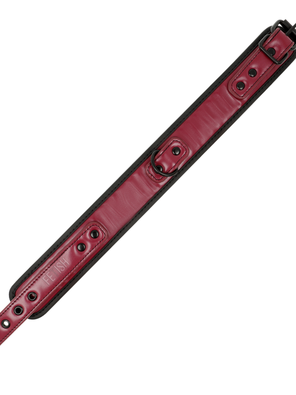 Fetish Submissive Dark Room Collar with Leash