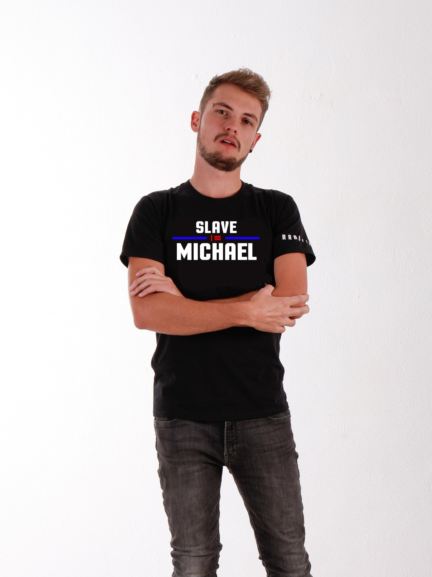 Rabo De Toro - SLAVE with CUSTOM name Black T-Shirt